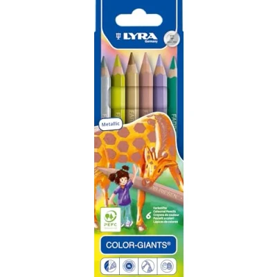 Imagen de Lyra Color Giants Metallic, Estuche 6 Unidades