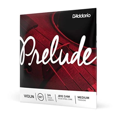Imagen de D&#039;Addario J810 3/4M Prelude 3/4 Scale Medium Tension Violin String Set