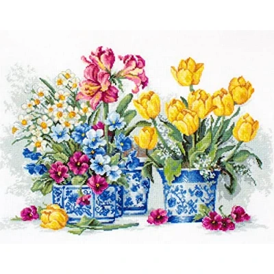 Imagen de LUCAS Embroidery Kits Kit de Punto Cruz, Multicolor, 26,5x32cm