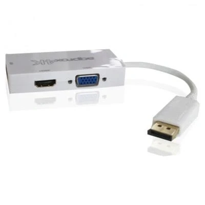 Imagen de Adaptador Approx Appc37 De Displayport A Vga / Dvi Hdmi Resolución Max. 4k Plug And Play