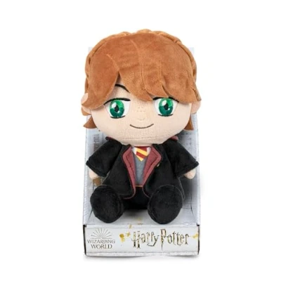 Imagen de Famosa Softies Ron de Las películas Harry Potter, Mide 27 cm y Tiene Detalles como el Uniforme Hoghwarts, Textura Suave, Relleno Fibra reciclada (760020654)