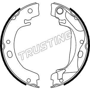 Imagen de TRUSTING 115.318 Zapatas de Freno Mano TOYOTA: Corolla IX Hatchback, Berlina