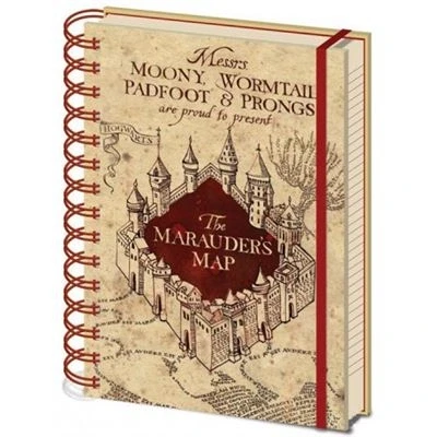 Imagen de Harry Potter Cuaderno A5 Espiral The Marauders Map