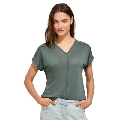 Imagen de Cecil B323070 Camiseta con Costuras Decorativas, Balmy Khaki, S Mujeres