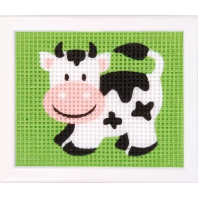 Imagen de Vervaco Kit para Tapiz, diseño de Vaca, Multicolor