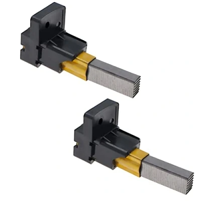 Imagen de ECSiNG Juego de 2 escobillas carbón para máquinas con soportes repuesto compatible DC05 DC07 DC08 aspiradoras motor cepillo carbón, 7 x 11 32 mm