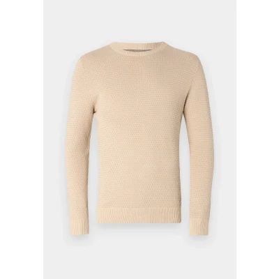 Imagen de Jack &amp; Jones Jjeatlas CREW NECK NOOS Jersey de punto, Hombre, Talla: Large, Oatmeal