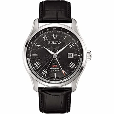 Imagen de Bulova Reloj Analógico para Hombres de Automático con Correa en Cuero 96B387