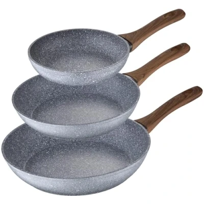 Imagen de San Ignacio Daimiel Set 3 Sartenes, Inducción, Aluminio Forjado, false, 22/26/28 cm