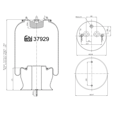 Imagen de FEBI BILSTEIN 37929 Fuelle, suspensión neumática