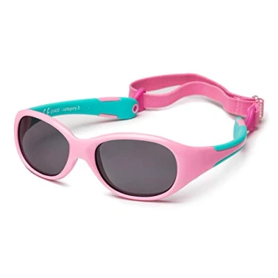 Imagen de Kiddus Gafas de Sol Una Sola Pieza para Bebés a partir 0 Meses. Prácticamente Irrompibles. 100% Protección UV400. Muy Flexibles. Sin BPA. Con Banda Ajustable y Extraíble. ALLROAD