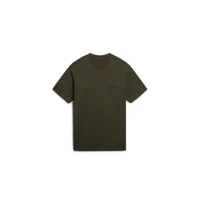 Imagen de Napapijri Shill SS 1 Camiseta estampada, Hombre, Talla: Small, Green depths