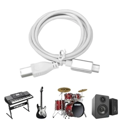 Imagen de cable USB tipo C a midi, OTG de 1 m, C, midi compatible con controlador interfaz audio, micrófono USB, teclado