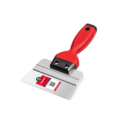 Imagen de COMENSAL® Espátula Pladur Profesional 150mm Ancha de Acero Inoxidable Emplastece Forma Ergonómica Made in EU