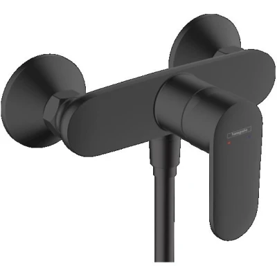 Imagen de hansgrohe Vernis Blend grifo de ducha visto para 1 función, monomando ducha, mezclador negro mate, 71640670