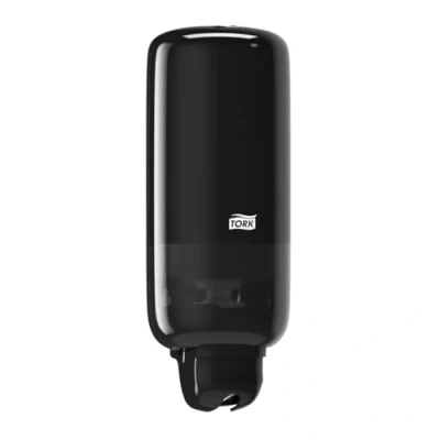 Imagen de Tork dispensador de jabón para líquido, en spray y desinfectante manos, Elevation 560008 Sistema S1/S11 económico a prueba fugas, negro