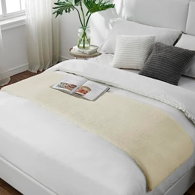 Imagen de Teppich Wölkchen Alfombra de imitación Piel Sala Estar, decoración la Dormir Lavable como Cama, cojín Silla Beige, 50 x 150 cm