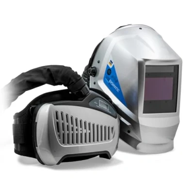 Imagen de GYS Máscara de soldadura respiratoria LCD GYSMATIC 3/9 13G AIR True Color XL Campo visión 100x60mm Oscurecimiento automático 0,04ms Clase óptica 1/1/1/1 para MMA, TIG, MIG/MAG &amp; Molienda