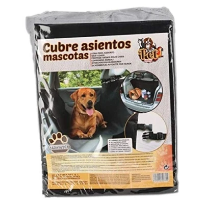 Imagen de GERIMPORT Funda para Asiento de Coche Mascotas, Color Negro