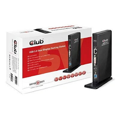 Imagen de Club3d Sensevision Usb3.0 Dual Display Docking Station
