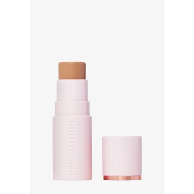 Imagen de Revolution, Skin Silk Bronzer Stick, Bronceador en Barra con Color Modulable para Mejillas, Ojos y Labios, Fórmula Crema a Polvo, Vegano Libre de Crueldad, Fair Sand, 4.5g