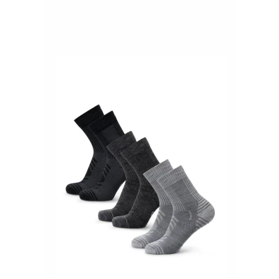 Imagen de Danish Endurance 3 PACK Calcetines de deporte, Talla: 43 47, Multicolor light grey dark black