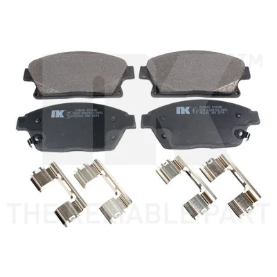 Imagen de NK 223646 Juego de pastillas freno con avisador acústico desgaste Chapa antichirridos sin accesorios OPEL: Astra J Hatchback, GTC