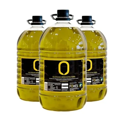 Imagen de FORÉS Aceite de Oliva Virgen Extra (3 unidades 5L) Reserva la biosfera &quot;Terres l&#039;Ebre&quot;