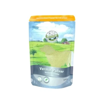 Imagen de Suplementos para Perros Vermal de Bellfor 80 g. Antiparasitario Natural con Harina Coco y Semillas Calabaza, Ayuda contra la Giardia, Previene Parasitosis, Fortalece el Sistema Inmune