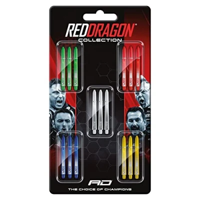 Imagen de RED DRAGON VRX Dartshop Colecciones 5 Juegos por Paquete (15 Ejes en Total)