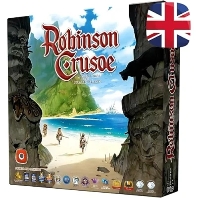 Imagen de Portal Games, Robinson Crusoe: Adventures on The Cursed Island, Board Game, 1 to 4 Players, Ages 14+, 60 120 Minute Playing Time