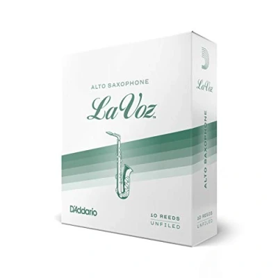 Imagen de Rico RJC10MS La Voz Medium Soft Strength Reeds for Alto Sax (Pack of 10)