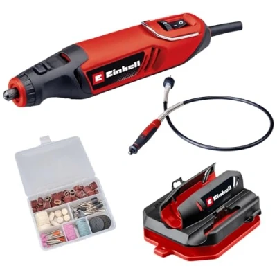 Imagen de Einhell Herramienta de rectificado y grabado TC MT 150 E (150 W, electrónica velocidad, máx. 35000 rpm, bloqueo husillo, incl. accesorios 117 piezas)