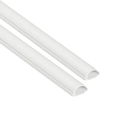 Imagen de D Line Micro+ 1D2010W 2PK, Canaletas de plástico para cables red y líneas eléctricas, eléctricos 2x 20mm (anch.) x 10mm (alt.) 1 metro longitudes (2 metro) Blanco