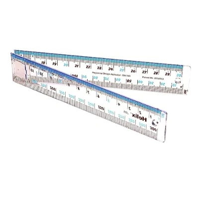 Imagen de Helix Transparente Regla Transparente, Folding Ruler 30cm