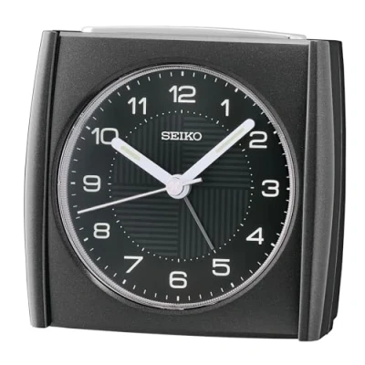 Imagen de Seiko Clocks QHE205J Reloj de plástico, Color Negro