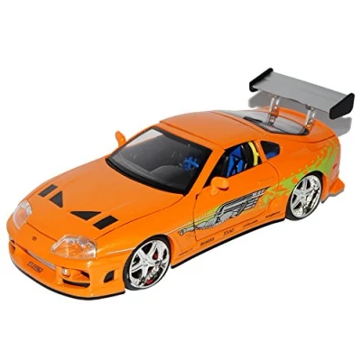 Imagen de Toyota Supra Orange Brian&#039;s Paul Walker The Fast and Furious 1/24 Jada Modelo Coche