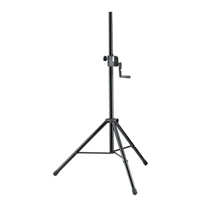 Imagen de K&amp;M 21302 Trípode para altavoz, negro, acero, Starline con manivela y casquillo roscado M10 a presión
