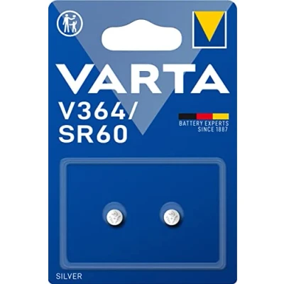 Imagen de VARTA V364 / SR60 Pack de 2 pila (óxido plata, 1.55 V, 17 mAh)