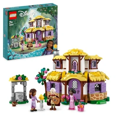 Imagen de LEGO 43231 Disney Wish Cabaña de ASHA, Casa Muñecas Juguete la Película con Mini Sakina y Sabino Figura Estrella, Niñas Niños 7 Años
