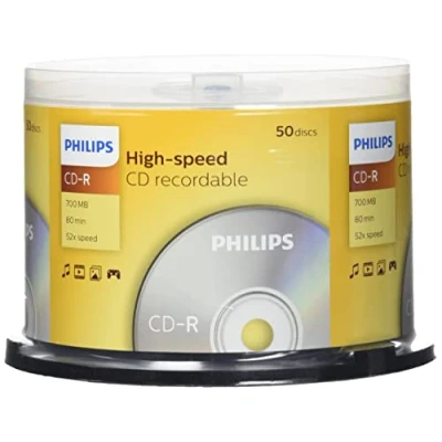 Imagen de Tarrina Philips 50 Cd r 700 Mb