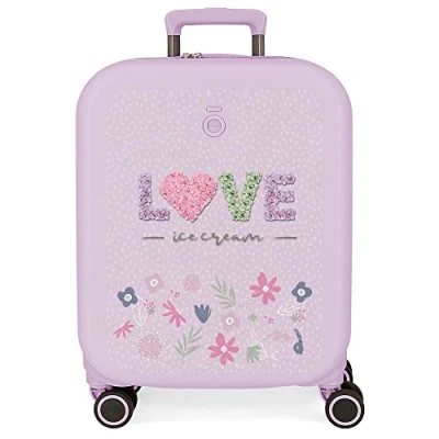 Imagen de Enso Love Ice Cream Maleta de Cabina Morado 40x55x20 cms Rígida ABS Cierre TSA Integrado 37L 2,74 kgs 4 Ruedas Dobles Equipaje Mano