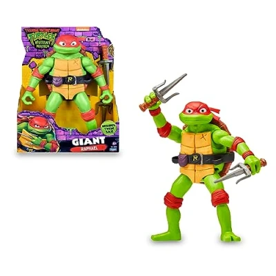Imagen de TORTUGAS NINJA Raphael Figura de Acción, 30 cm Totalmente artículada, Accesorio Arma SAIS incluidos, 4 Muñecos coleccionables, Niños y niñas +4 años, Famosa (TU801200)