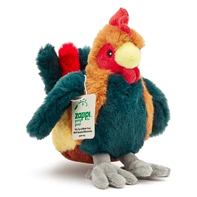 Imagen de Zappi Co Juguete de Peluche 100% Reciclado Gallo (24 cm Largo) Colección Animales ecológicos, Suaves y mimosos para el Primer Hijo recién Nacido