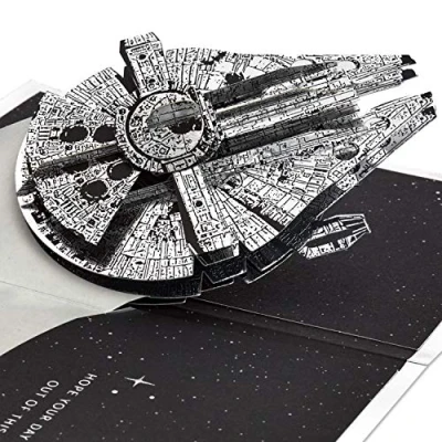 Imagen de Hallmark Signature Paper Wonder Tarjeta de cumpleaños desplegable (Star Wars), 18,29 x 12,7 0,03 cm