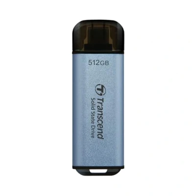 Imagen de Transcend Portable SSD ESD300C 512GB USB Type C 10 Gbit/s PS4/PS5 Compatible, Azul TS512GESD300C