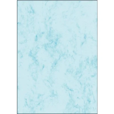 Imagen de SIGEL DP261 Papel de cartas, 21 x 29,7 cm, 90g/m², mármol azul claro, 100 hojas