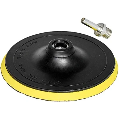 Imagen de OxoxO almohadilla de respaldo gancho y bucle 150 mm para lijadora orbital, lijado M14 adaptador taladro