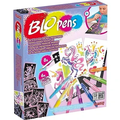 Imagen de Blopens Set de actividades Caballos Fantásticos Dibujos y colorear A partir 5 años Lansay