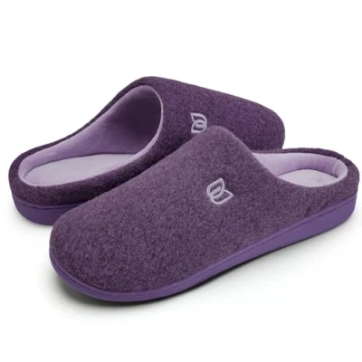 Imagen de WateLves Zapatillas Hombre Mujer Invierno CáLido Zapatos Memory Foam Casa Antideslizante Pantuflas (Morado, 38/39 EU)